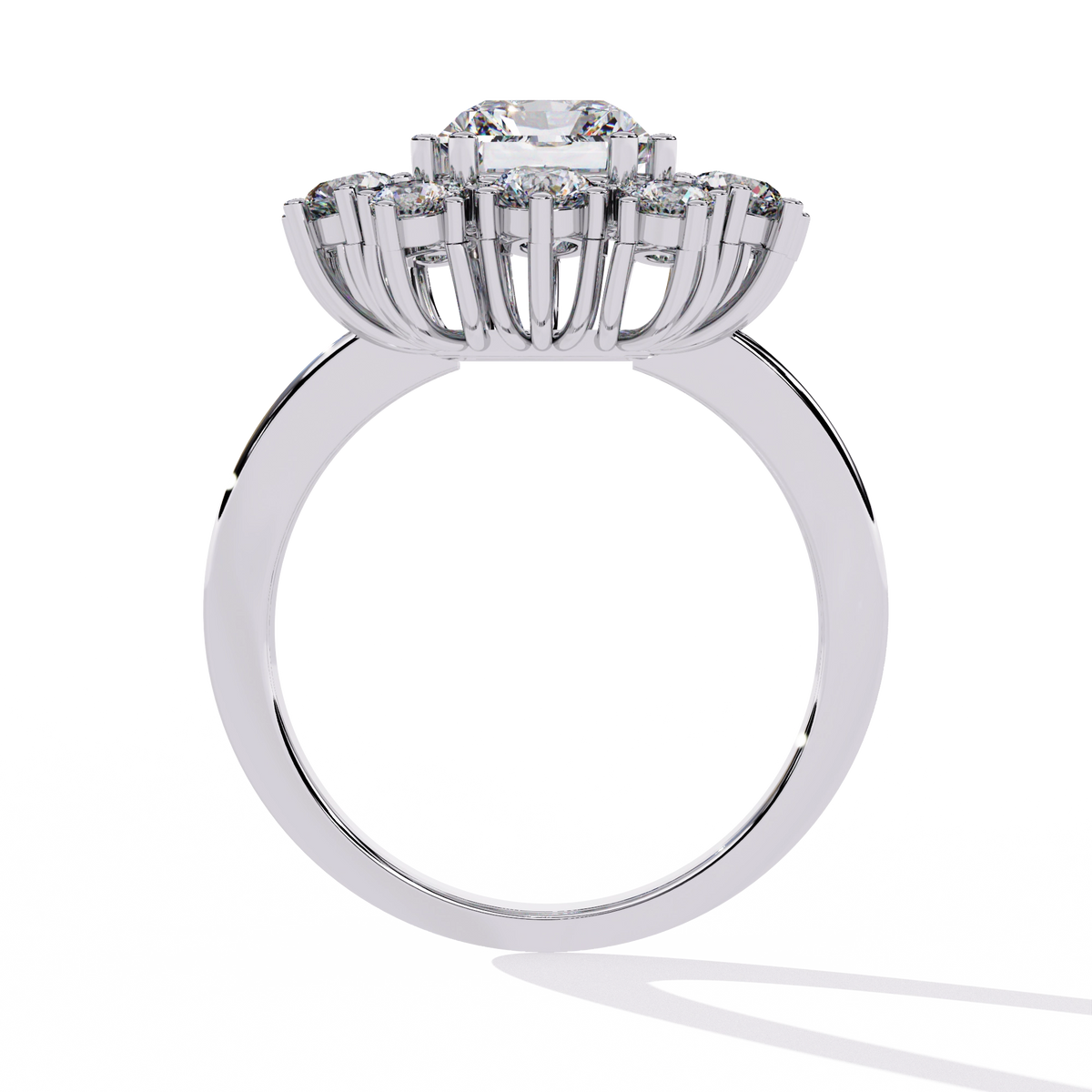 Elevated Halo Diamond Ring