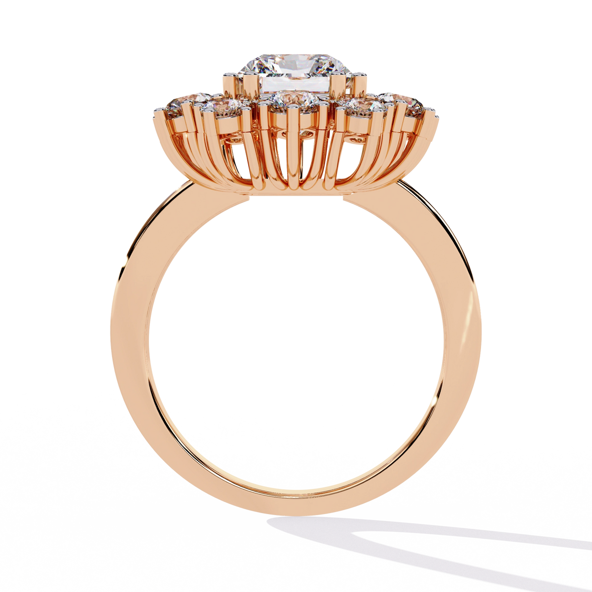 Elevated Halo Diamond Ring