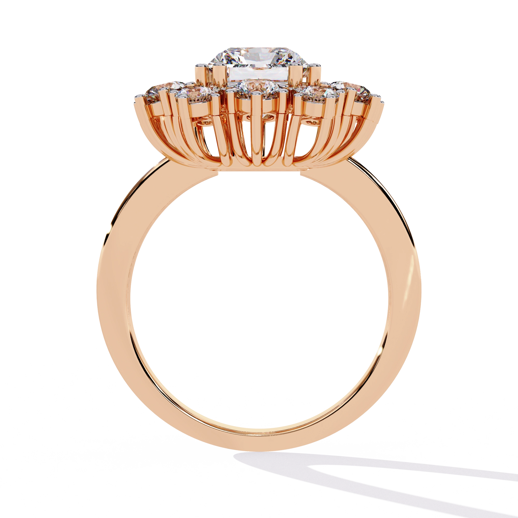 Elevated Halo Diamond Ring
