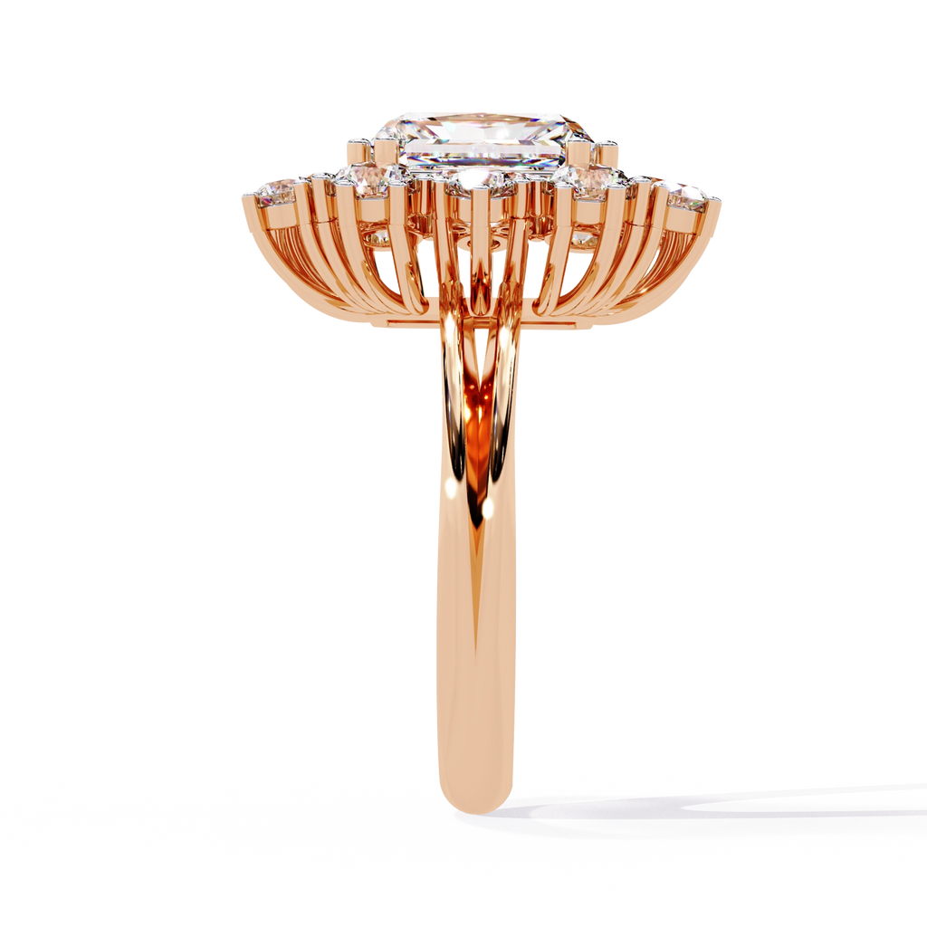 Elevated Halo Diamond Ring
