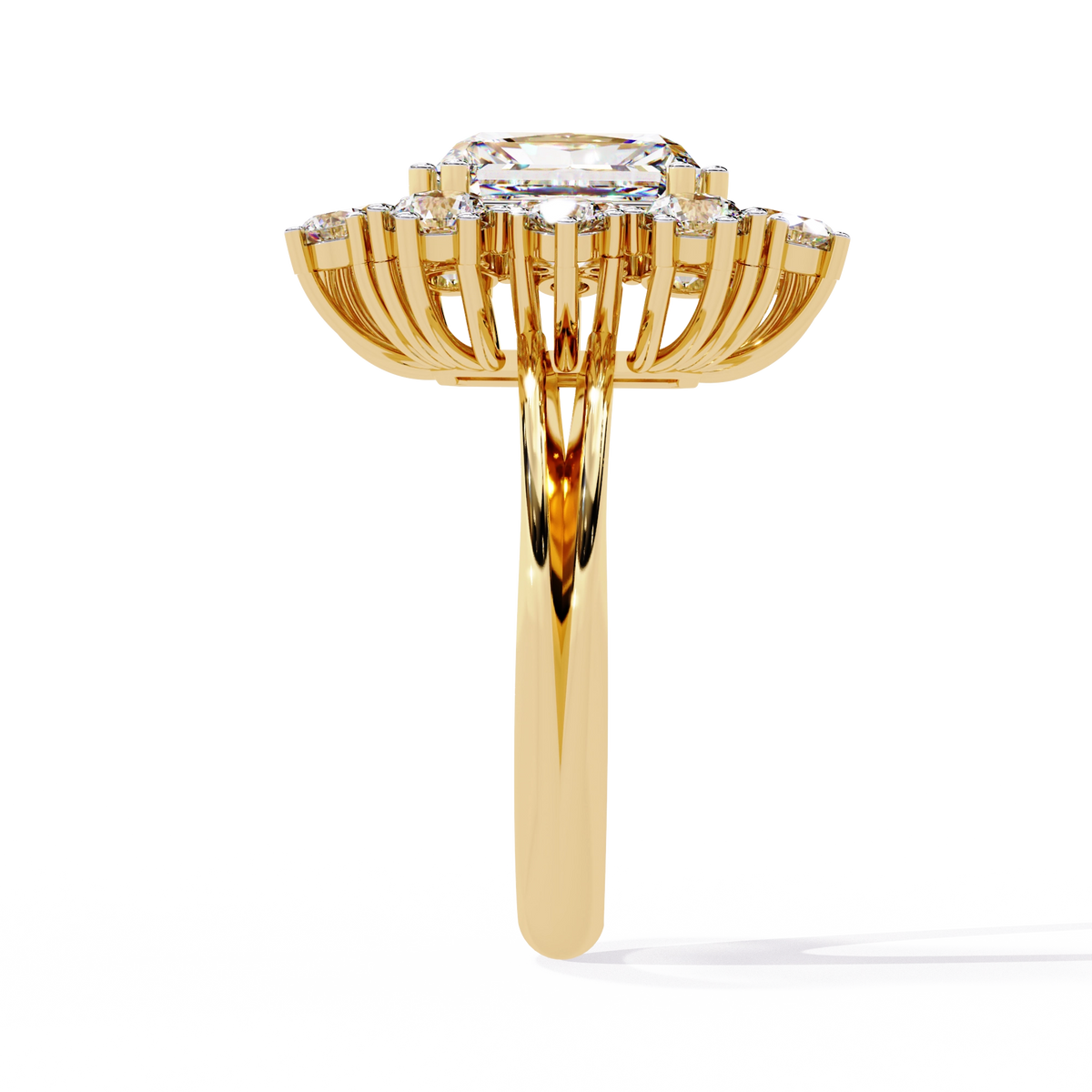 Elevated Halo Diamond Ring