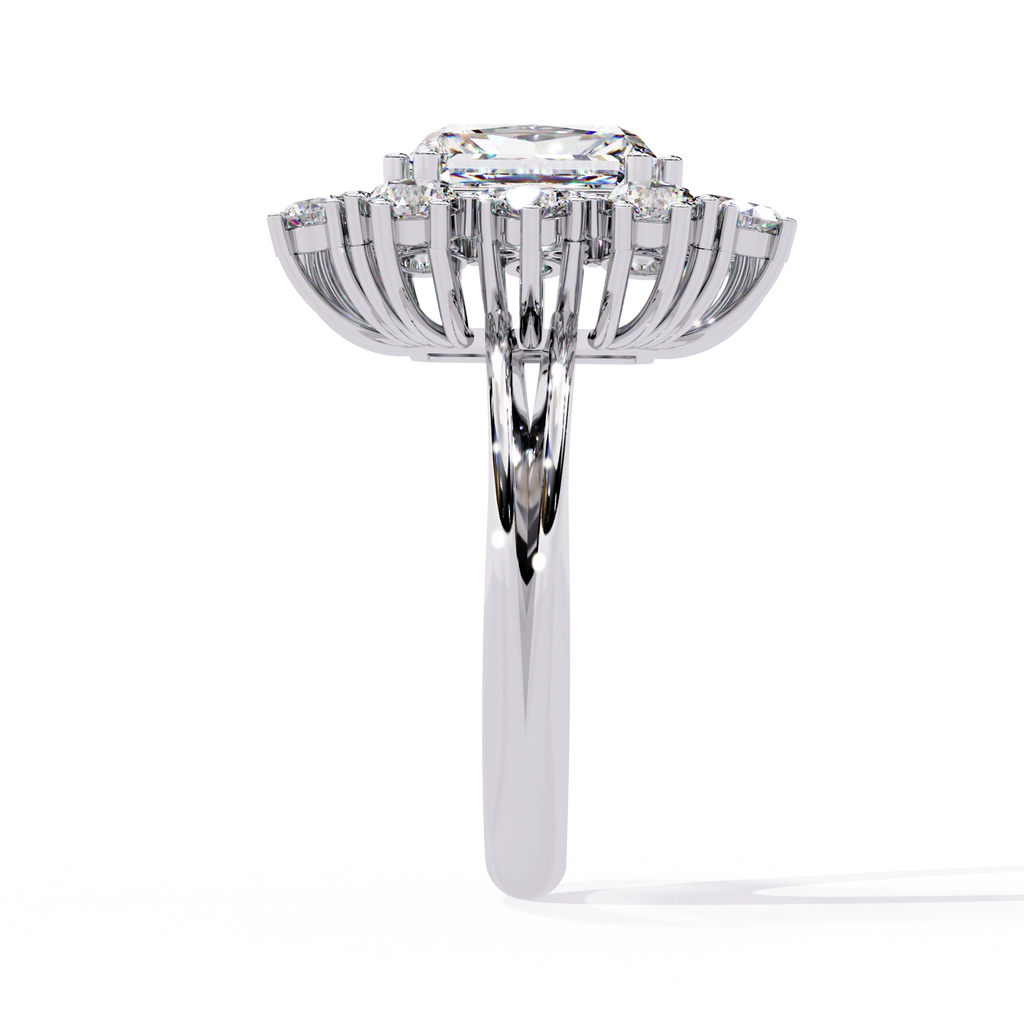 Elevated Halo Diamond Ring