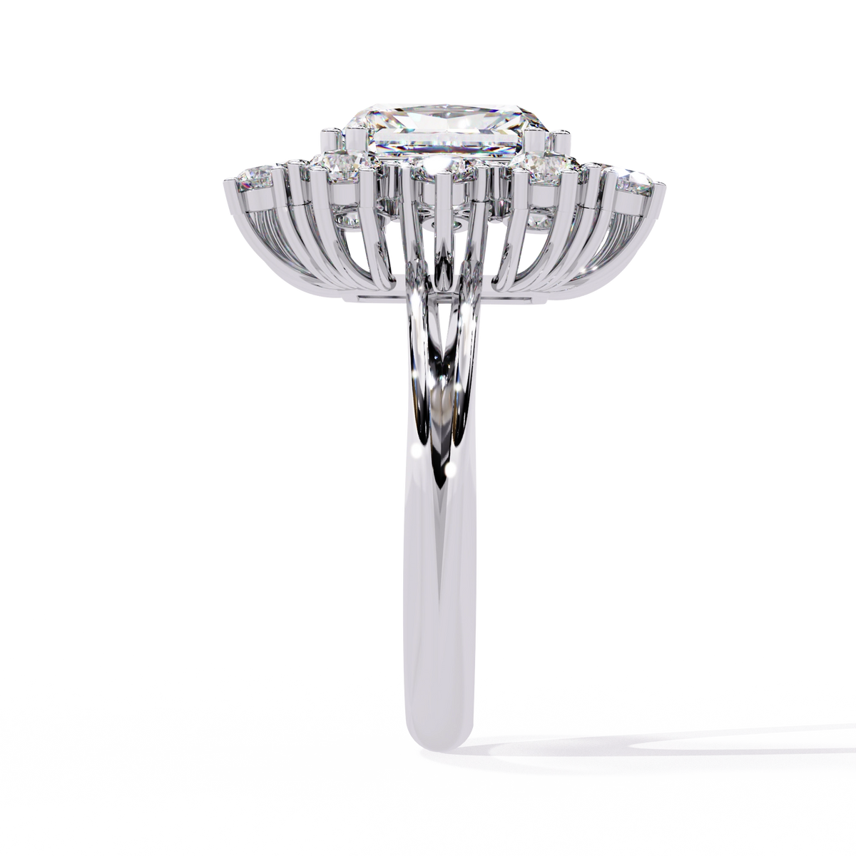 Elevated Halo Diamond Ring