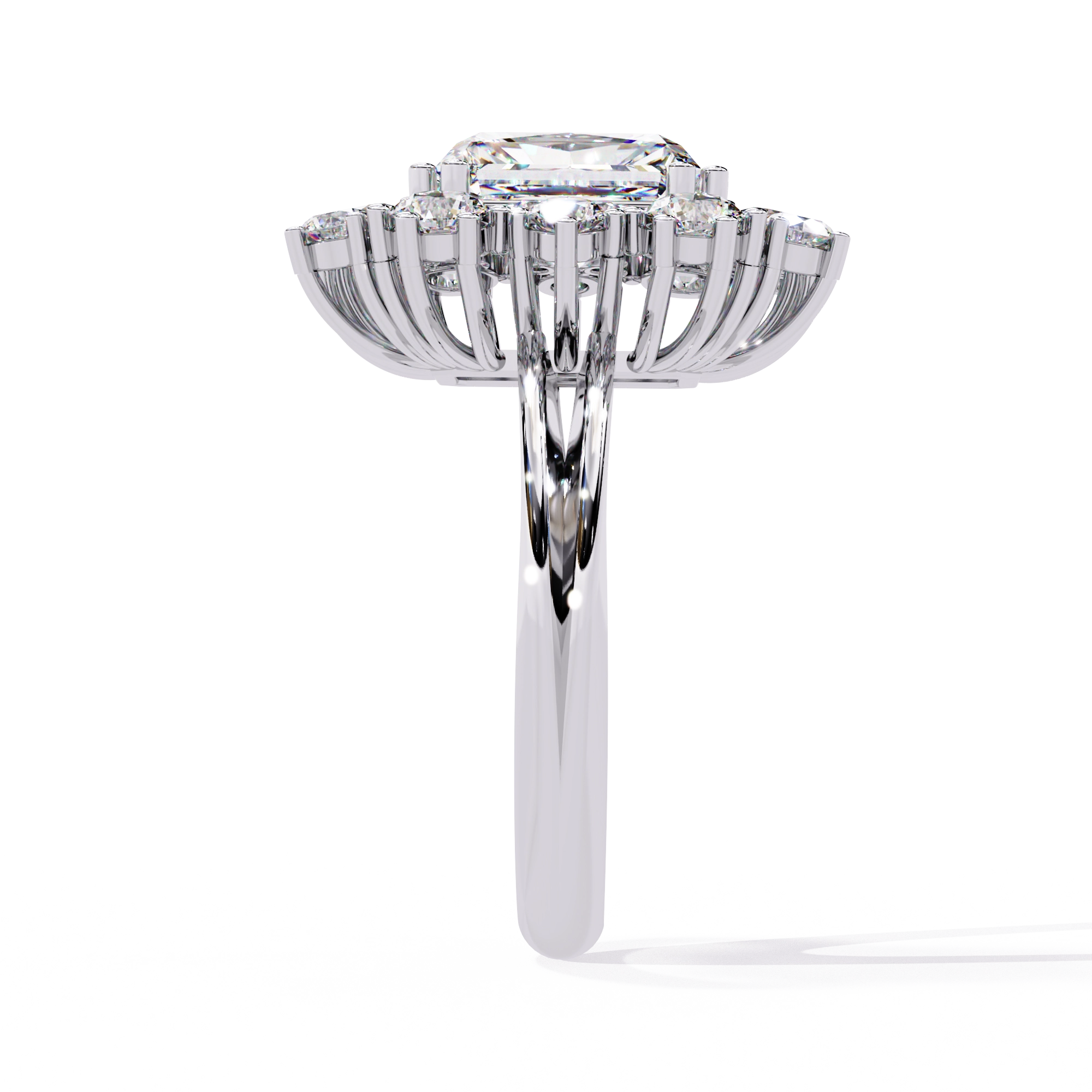 Elevated Halo Diamond Ring
