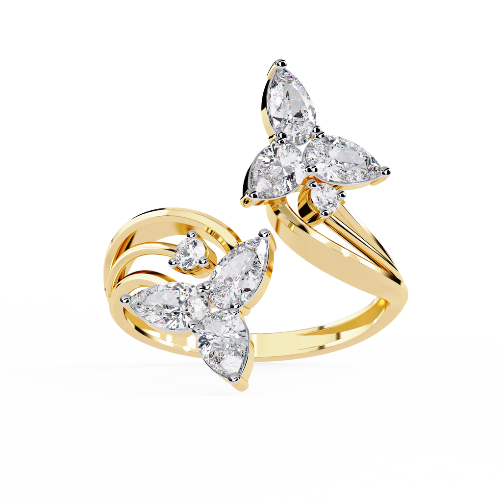 Luxury Butterfly Designer Ring