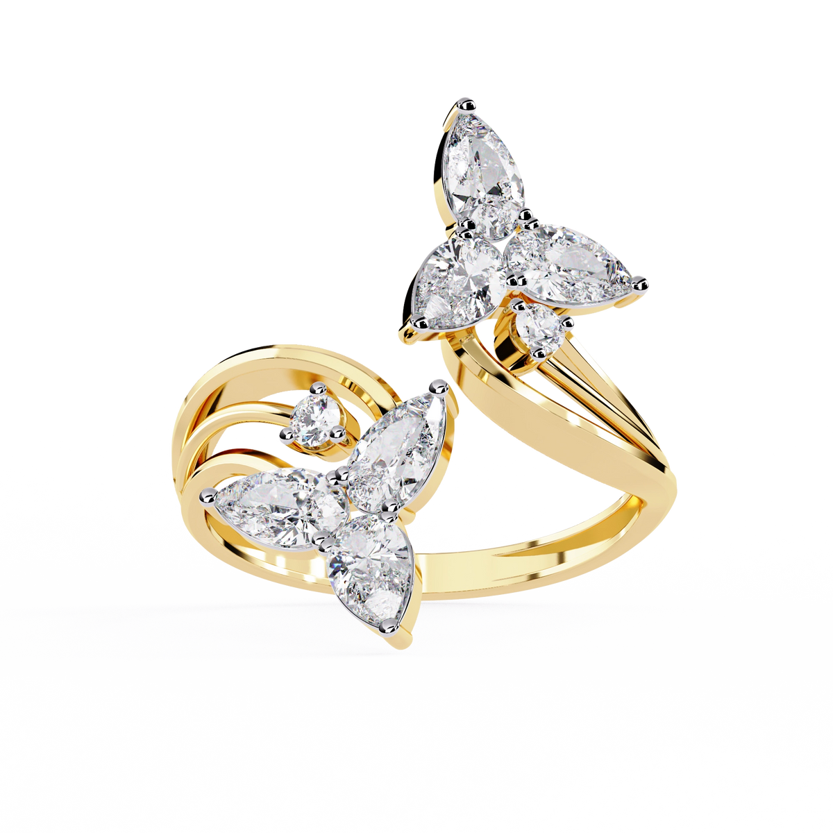 Luxury Butterfly Designer Ring