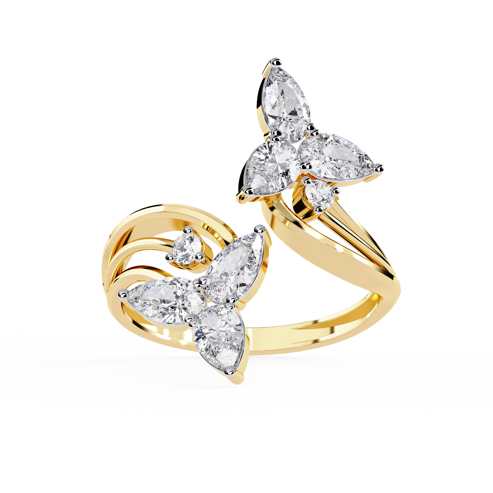 Luxury Butterfly Designer Ring