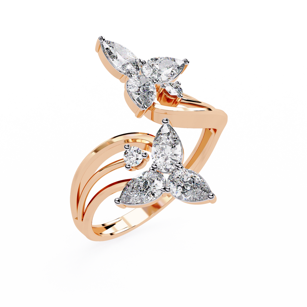 Luxury Butterfly Designer Ring