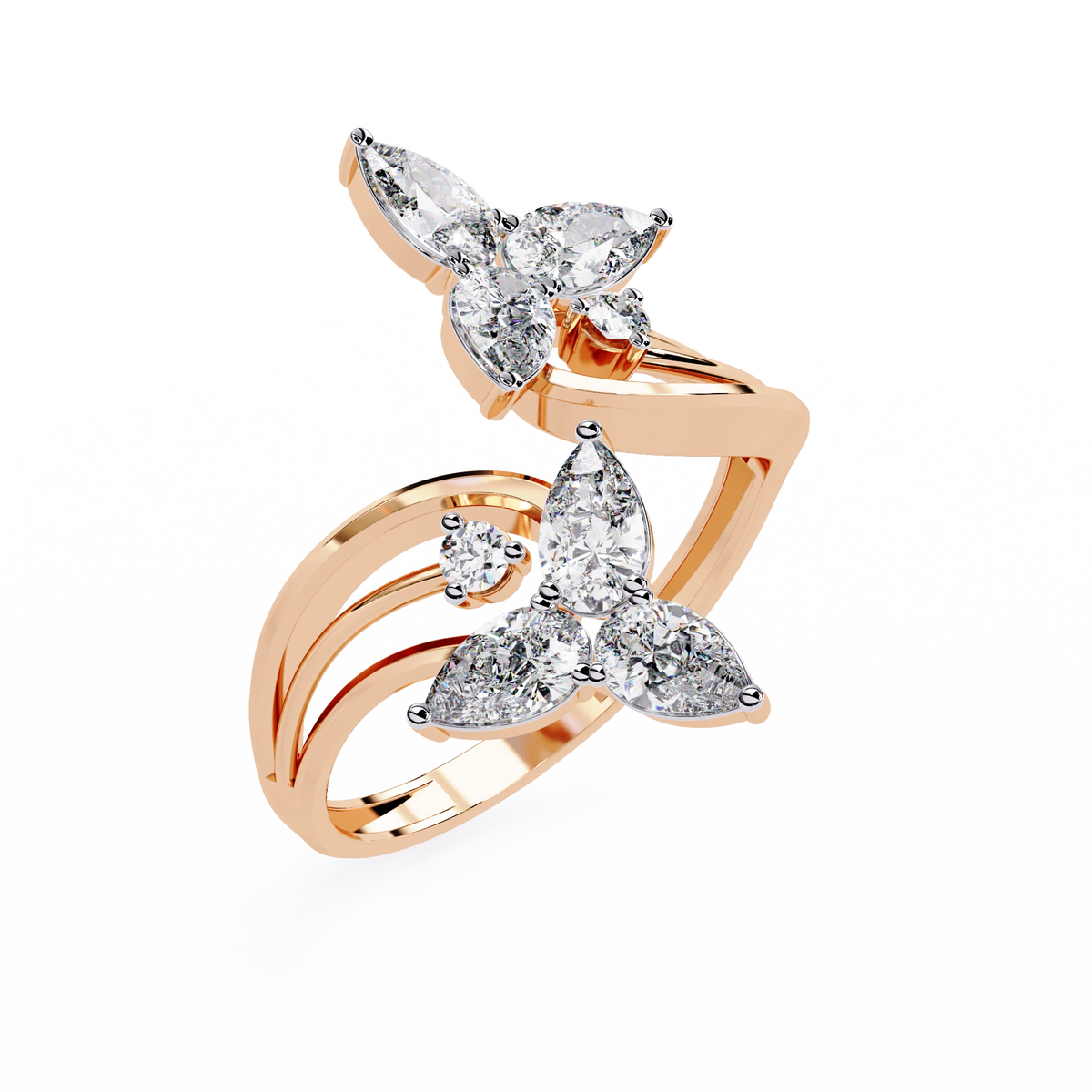 Luxury Butterfly Designer Ring