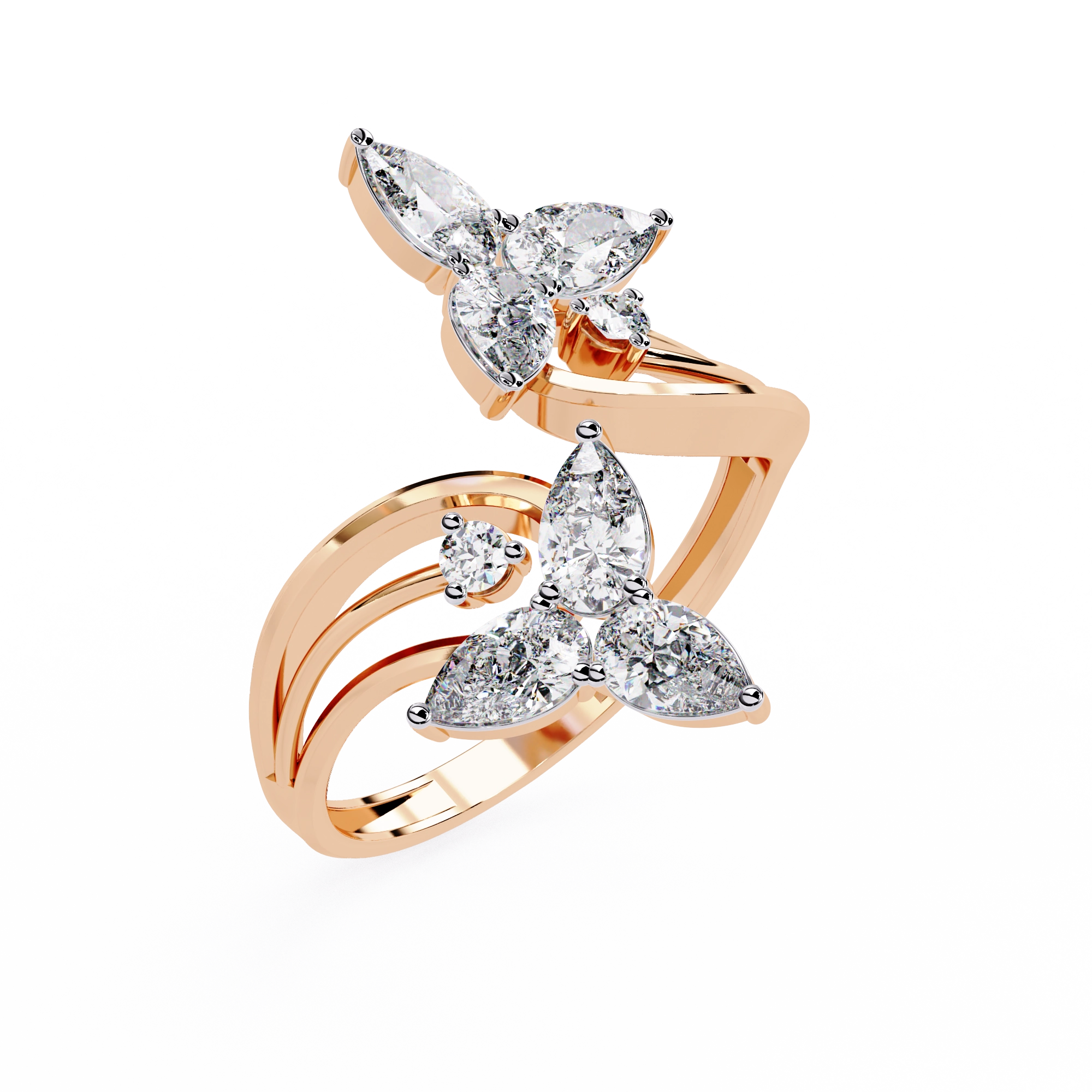 Luxury Butterfly Designer Ring