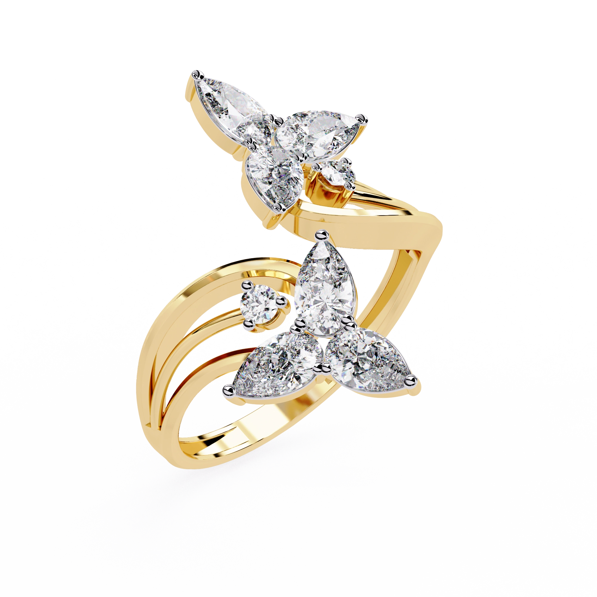 Luxury Butterfly Designer Ring