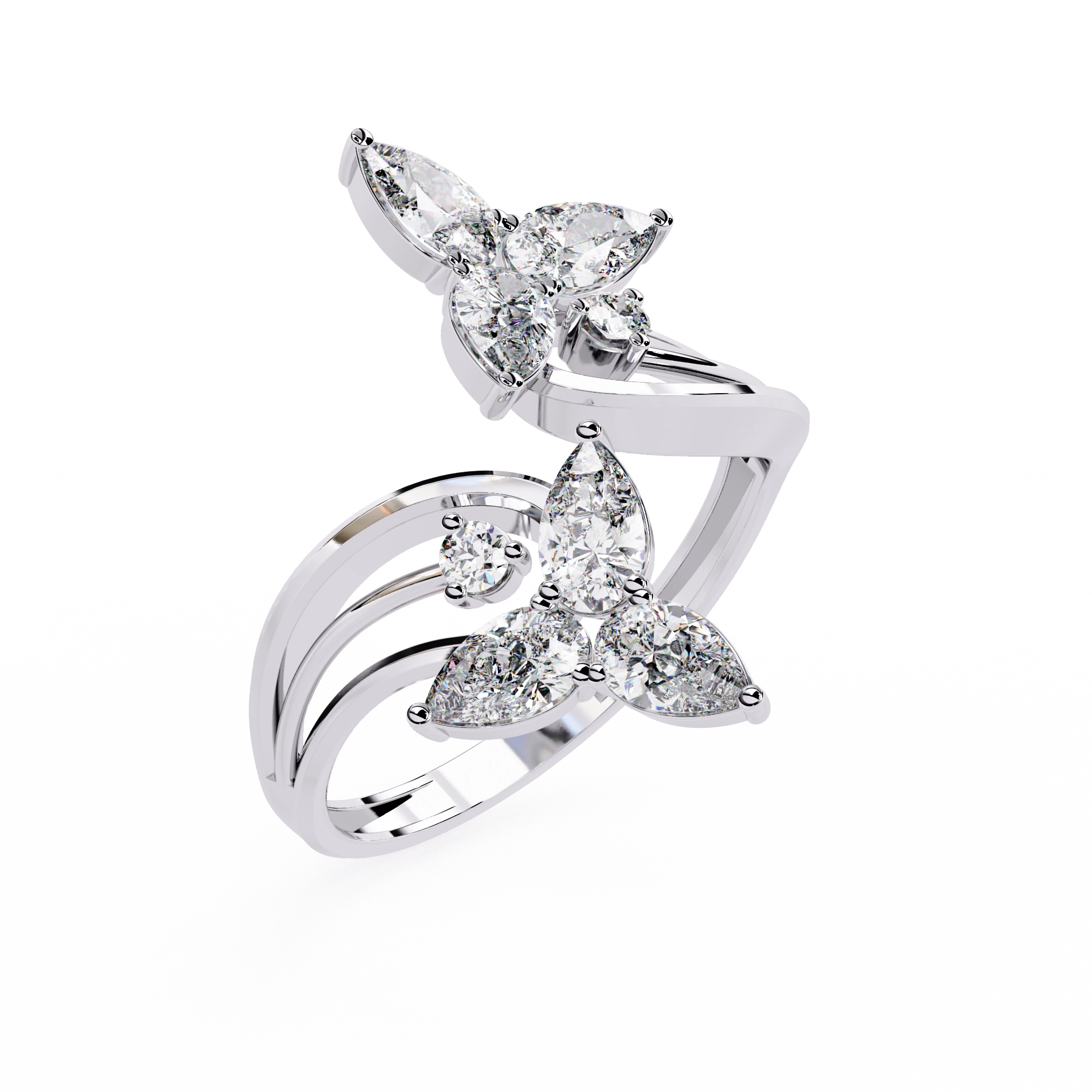 Luxury Butterfly Designer Ring