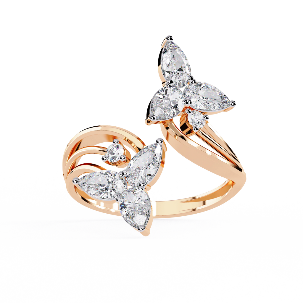 Luxury Butterfly Designer Ring