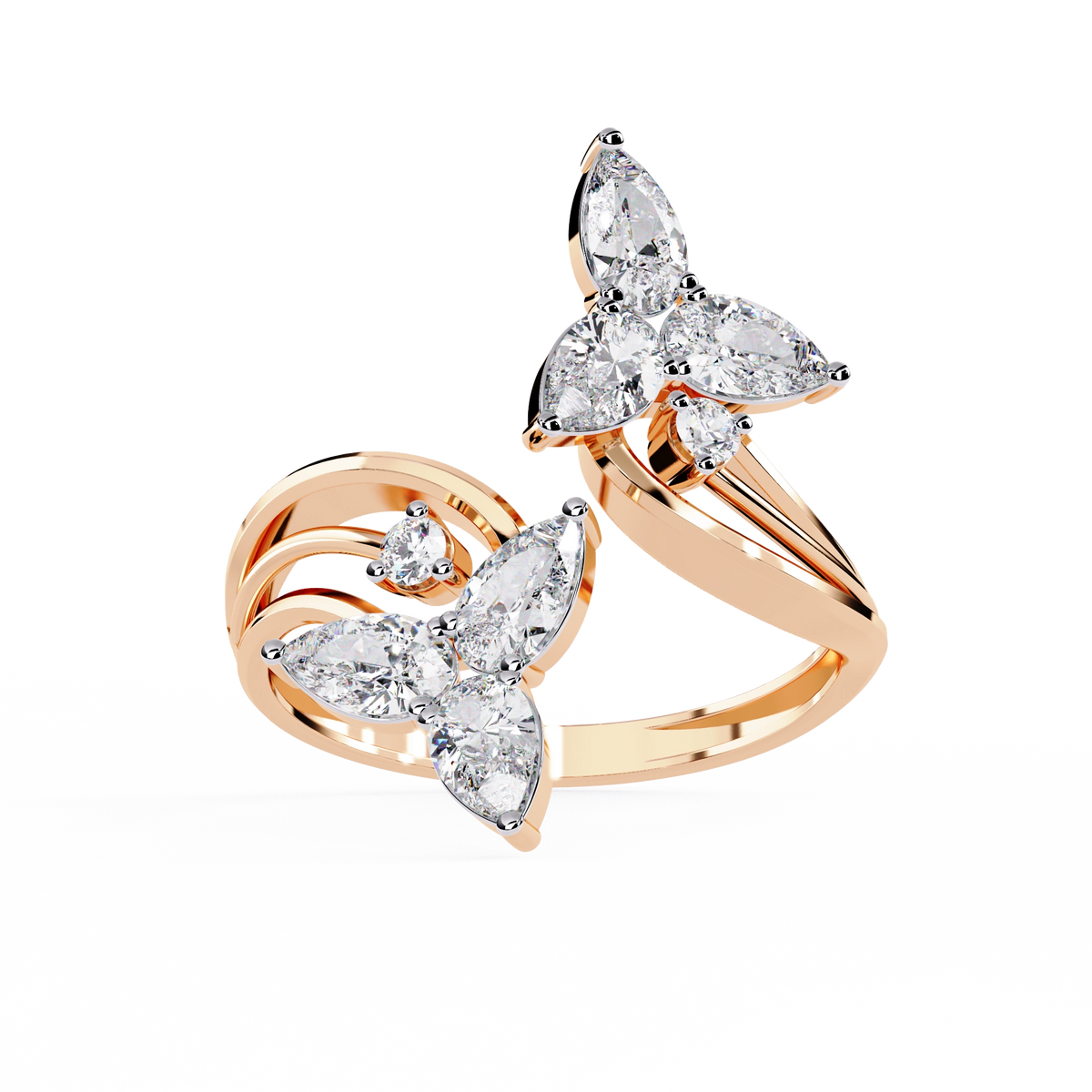 Luxury Butterfly Designer Ring