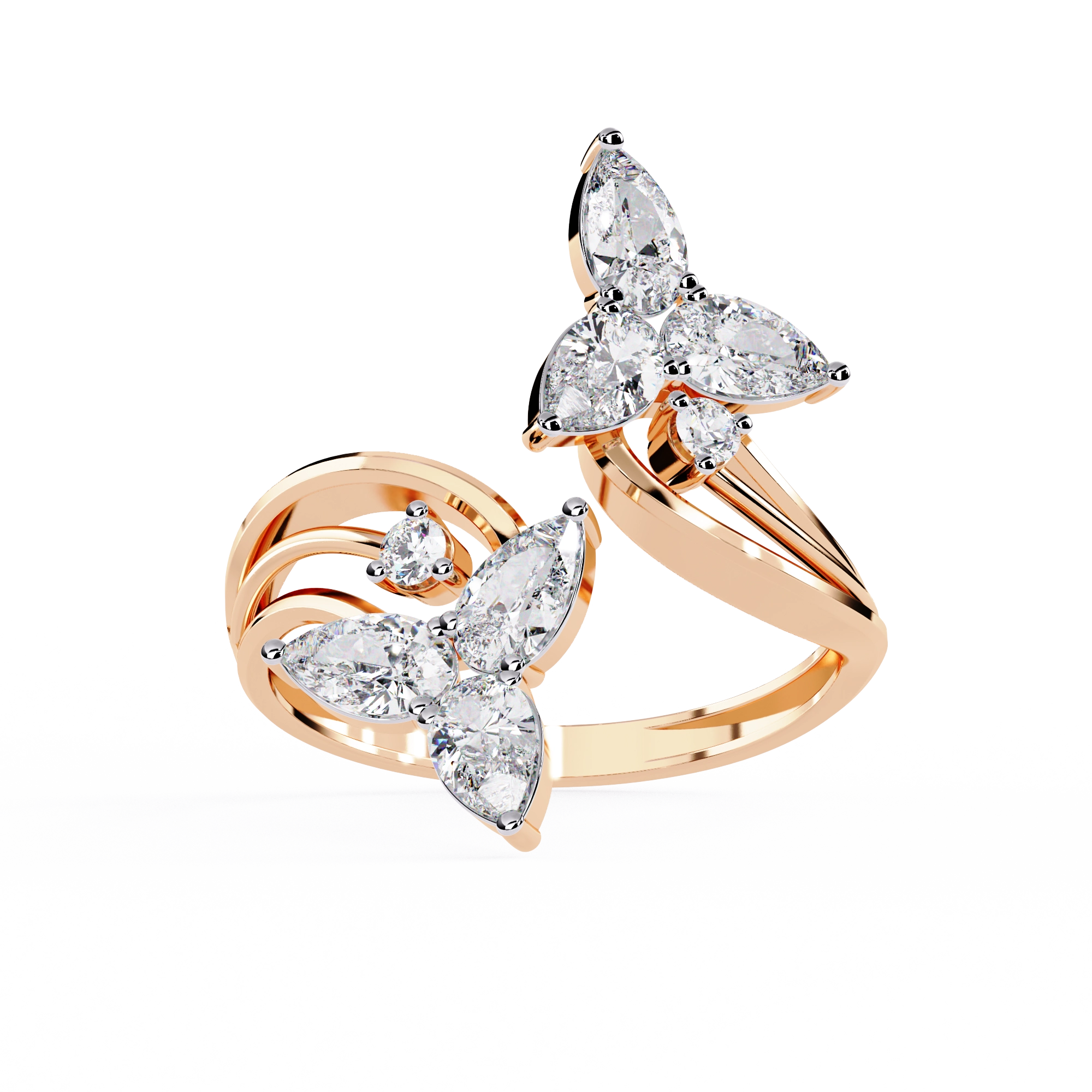 Luxury Butterfly Designer Ring