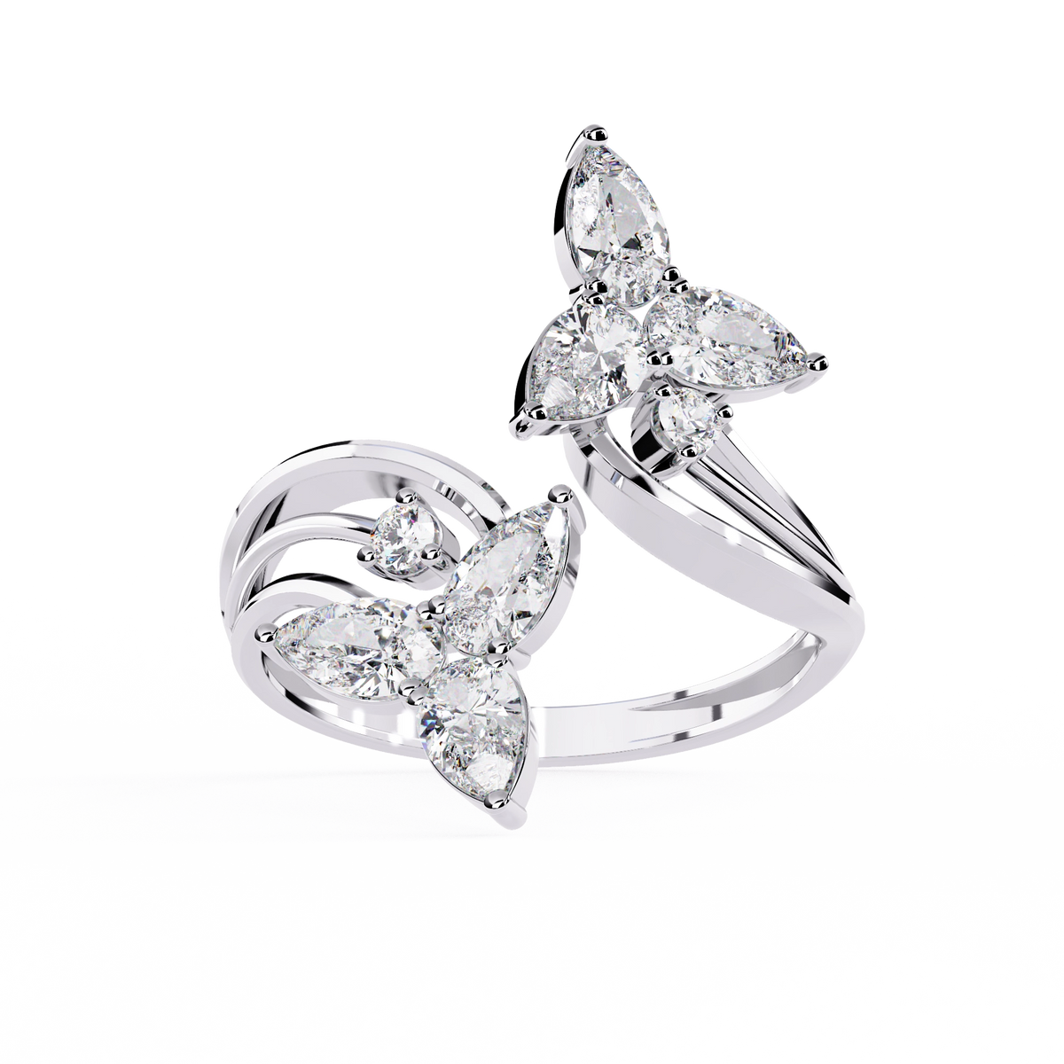 Luxury Butterfly Designer Ring