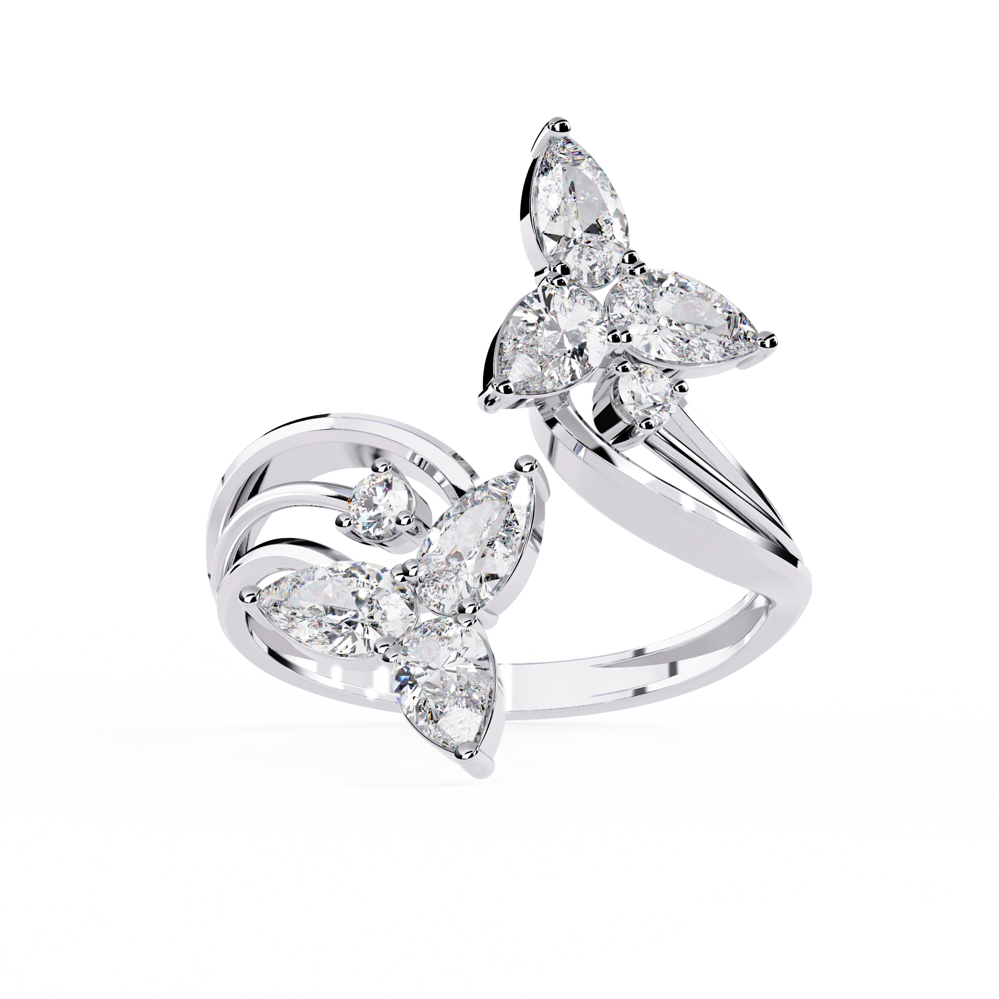 Luxury Butterfly Designer Ring