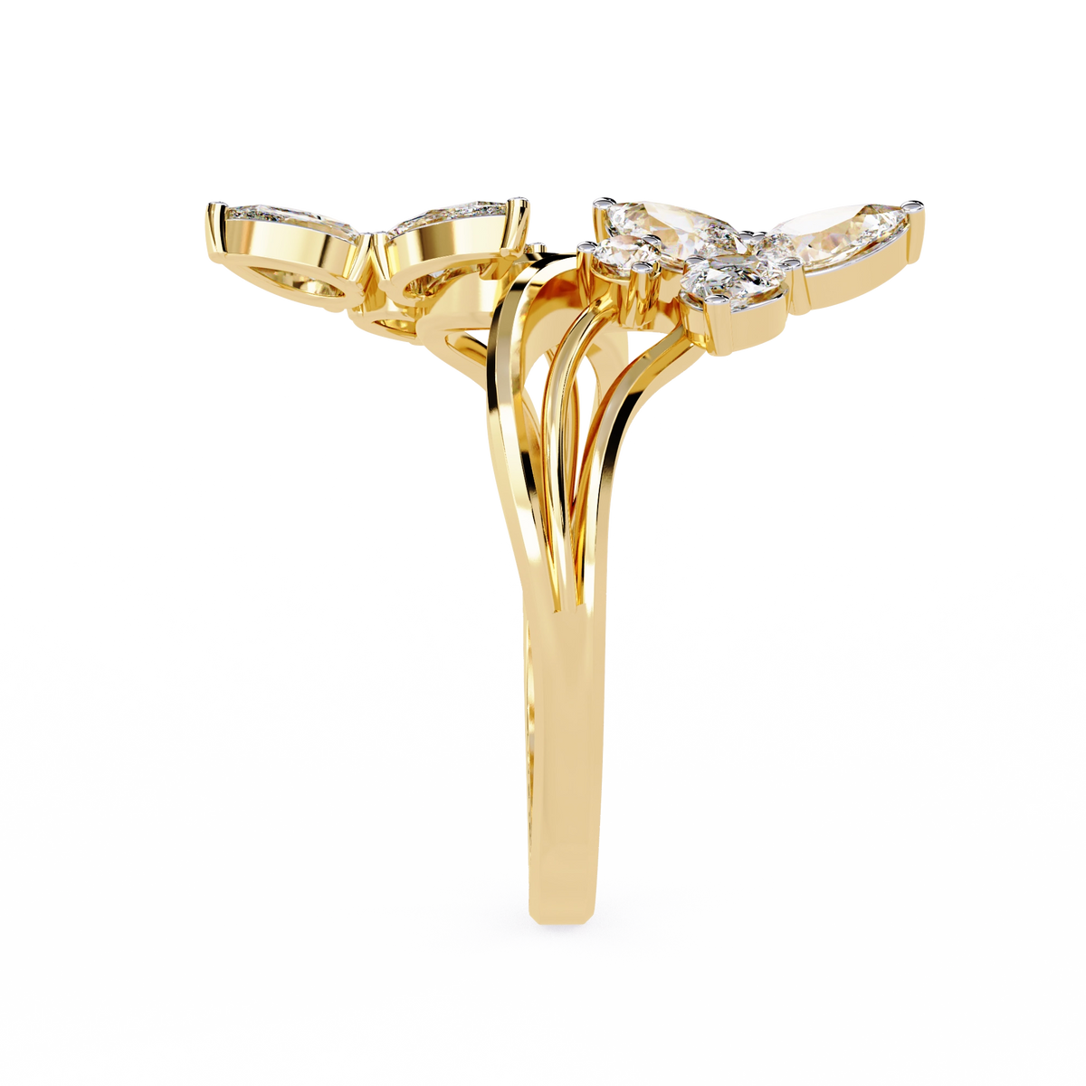 Luxury Butterfly Designer Ring