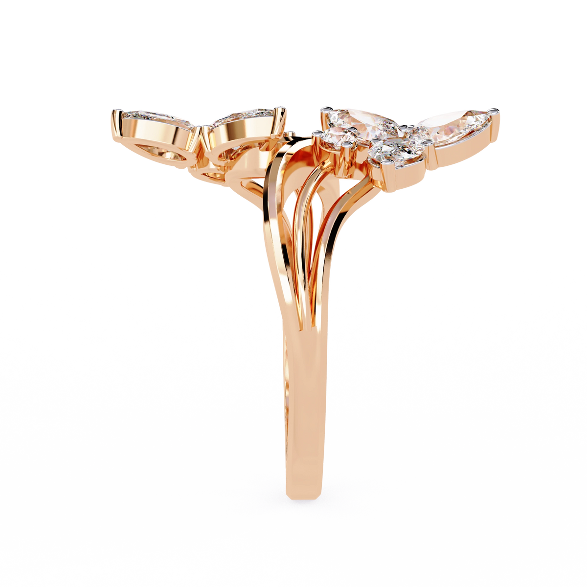 Luxury Butterfly Designer Ring
