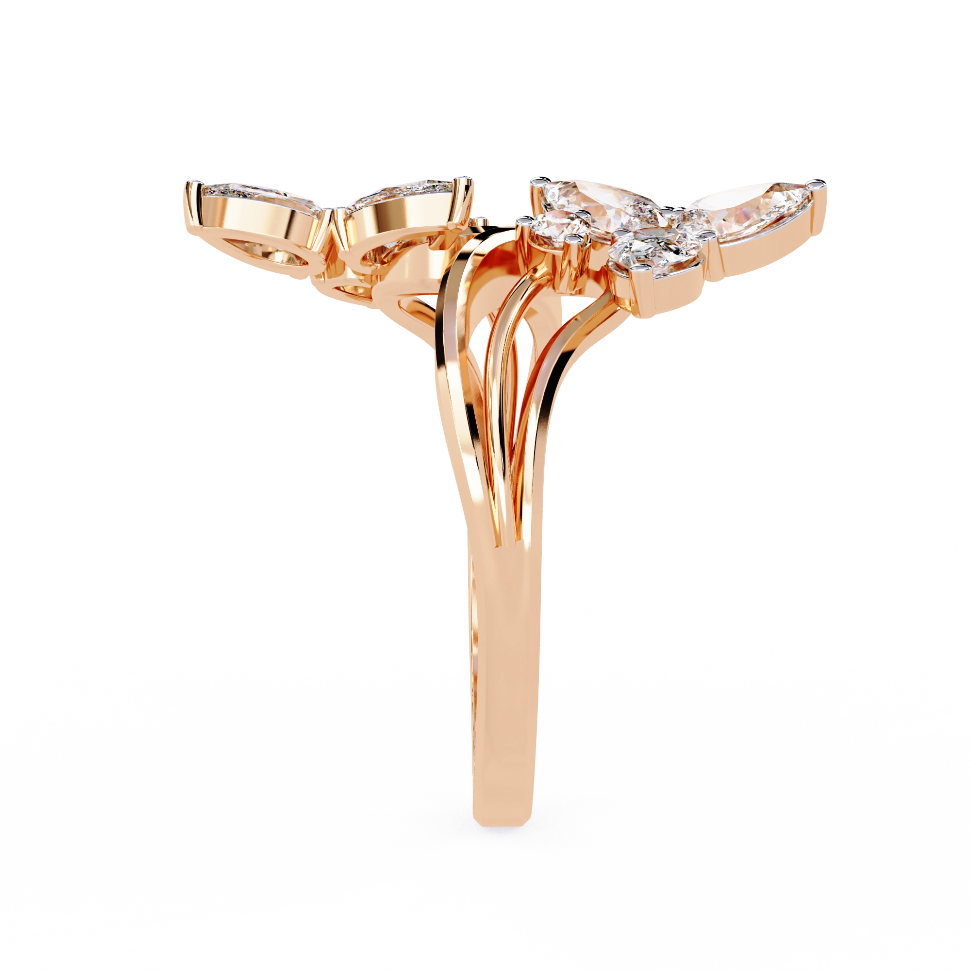Luxury Butterfly Designer Ring