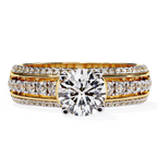 Modern Solitaire Diamond Band Ring