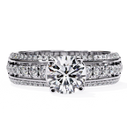 Modern Solitaire Diamond Band Ring