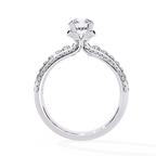 Modern Solitaire Diamond Band Ring