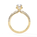 Modern Solitaire Diamond Band Ring