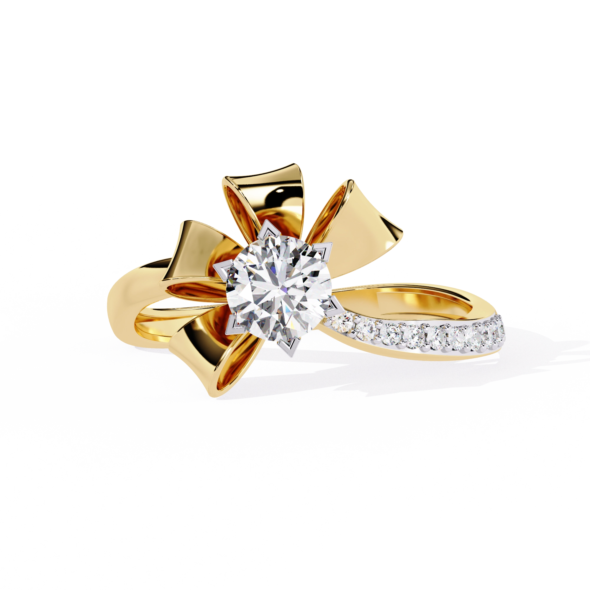 Star Inspired Diamond Statement Ring