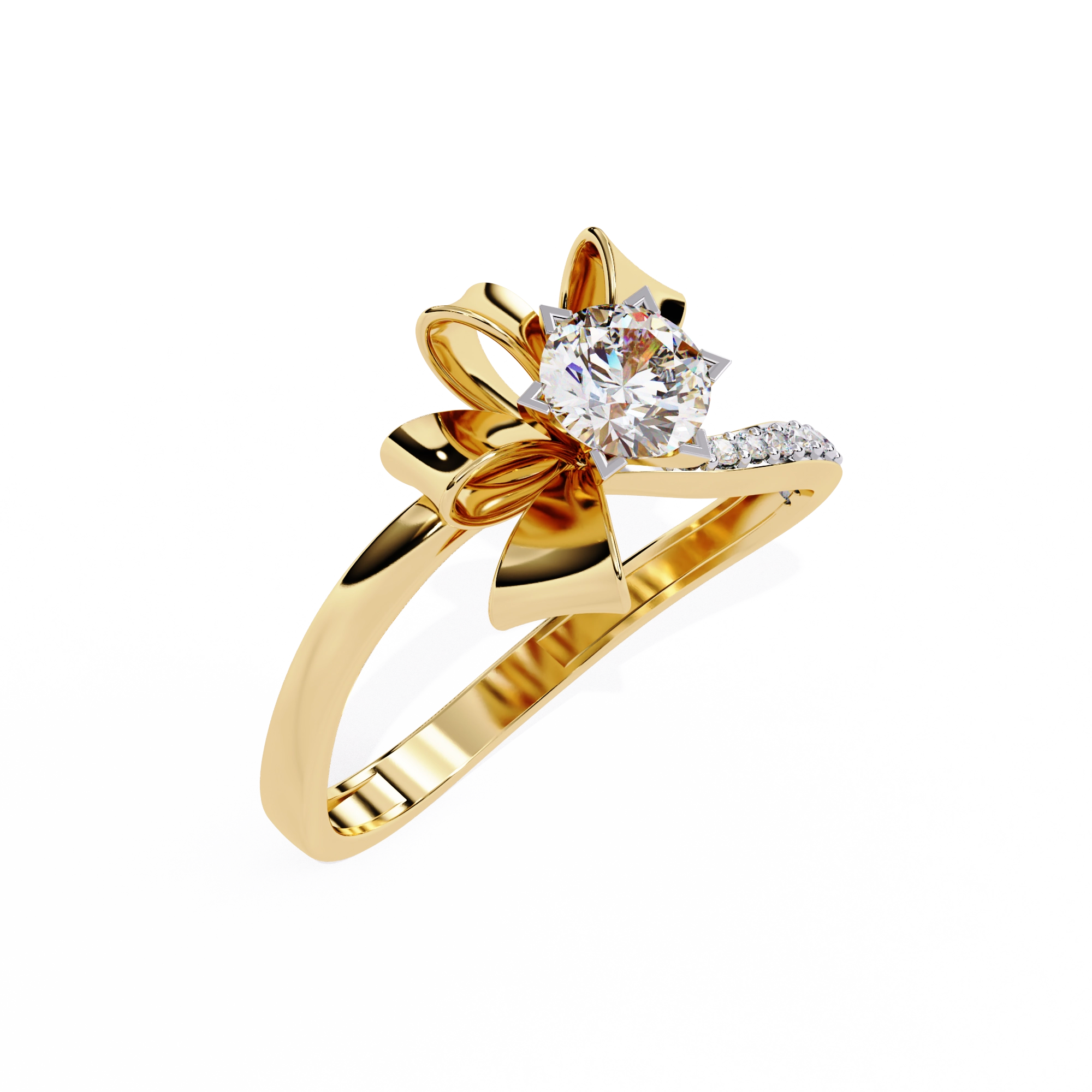 Star Inspired Diamond Statement Ring