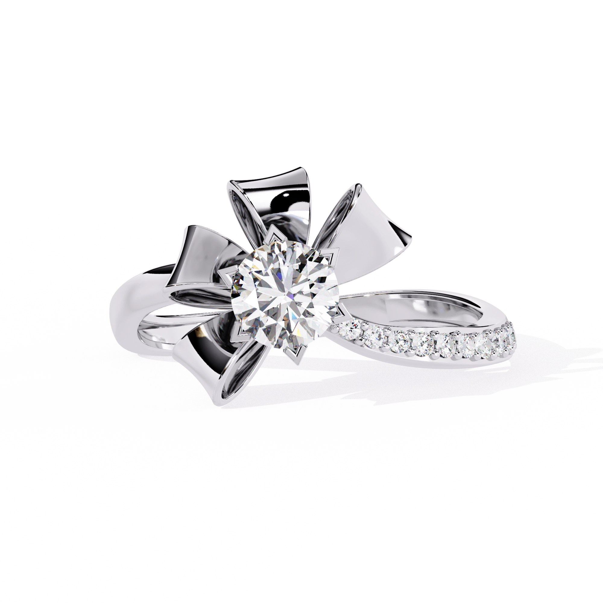 Star Inspired Diamond Statement Ring