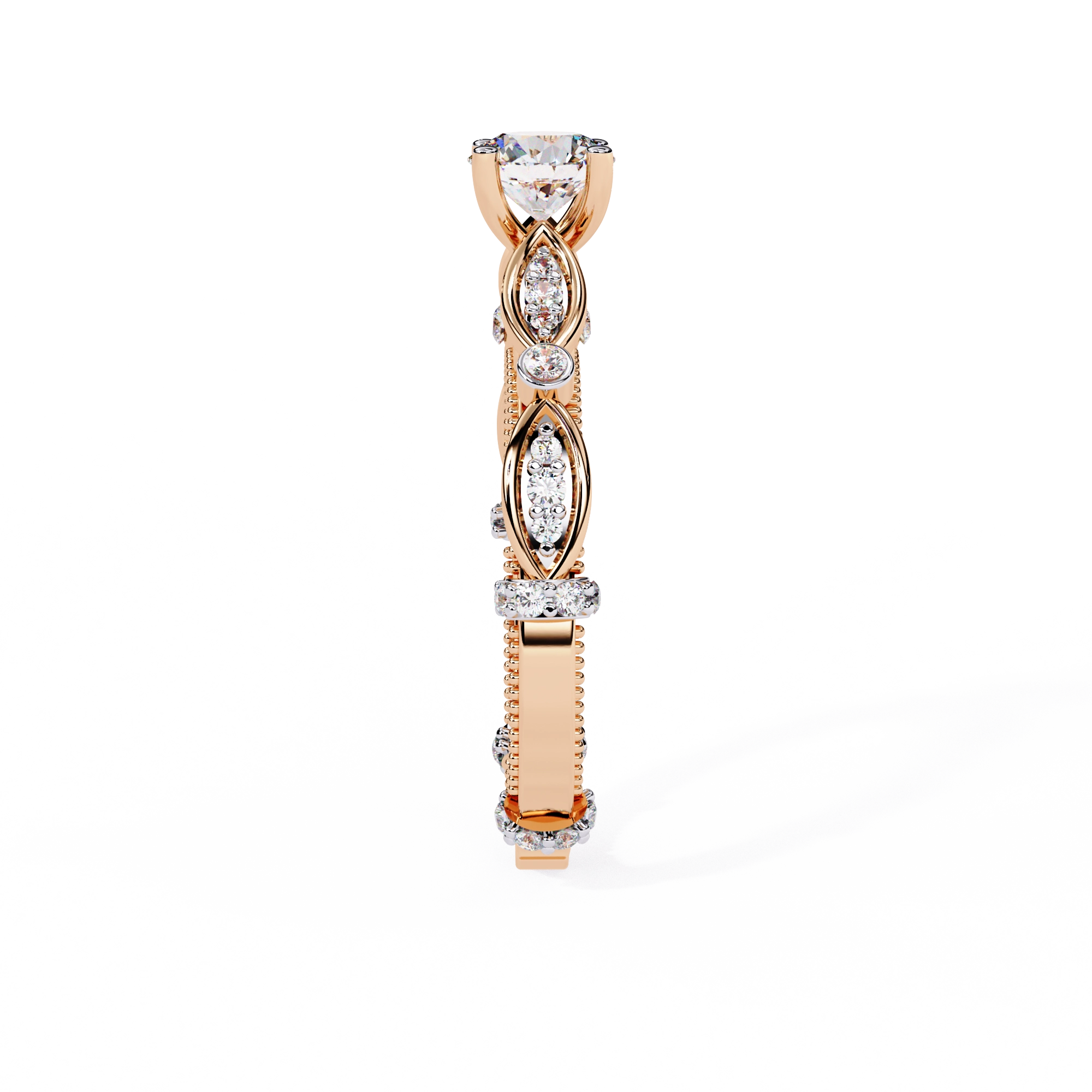 Vintage Diamond Infinity Ring