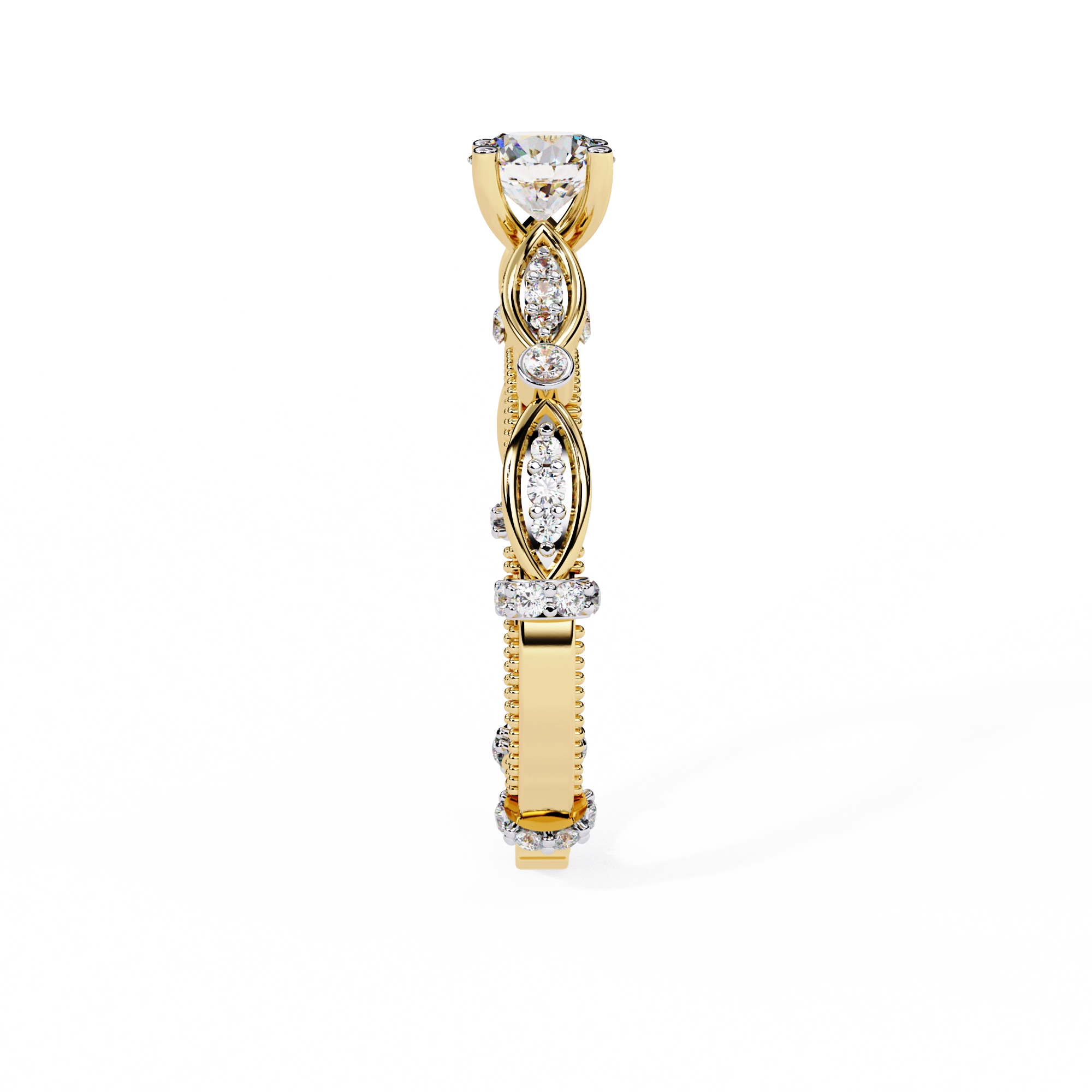 Vintage Diamond Infinity Ring