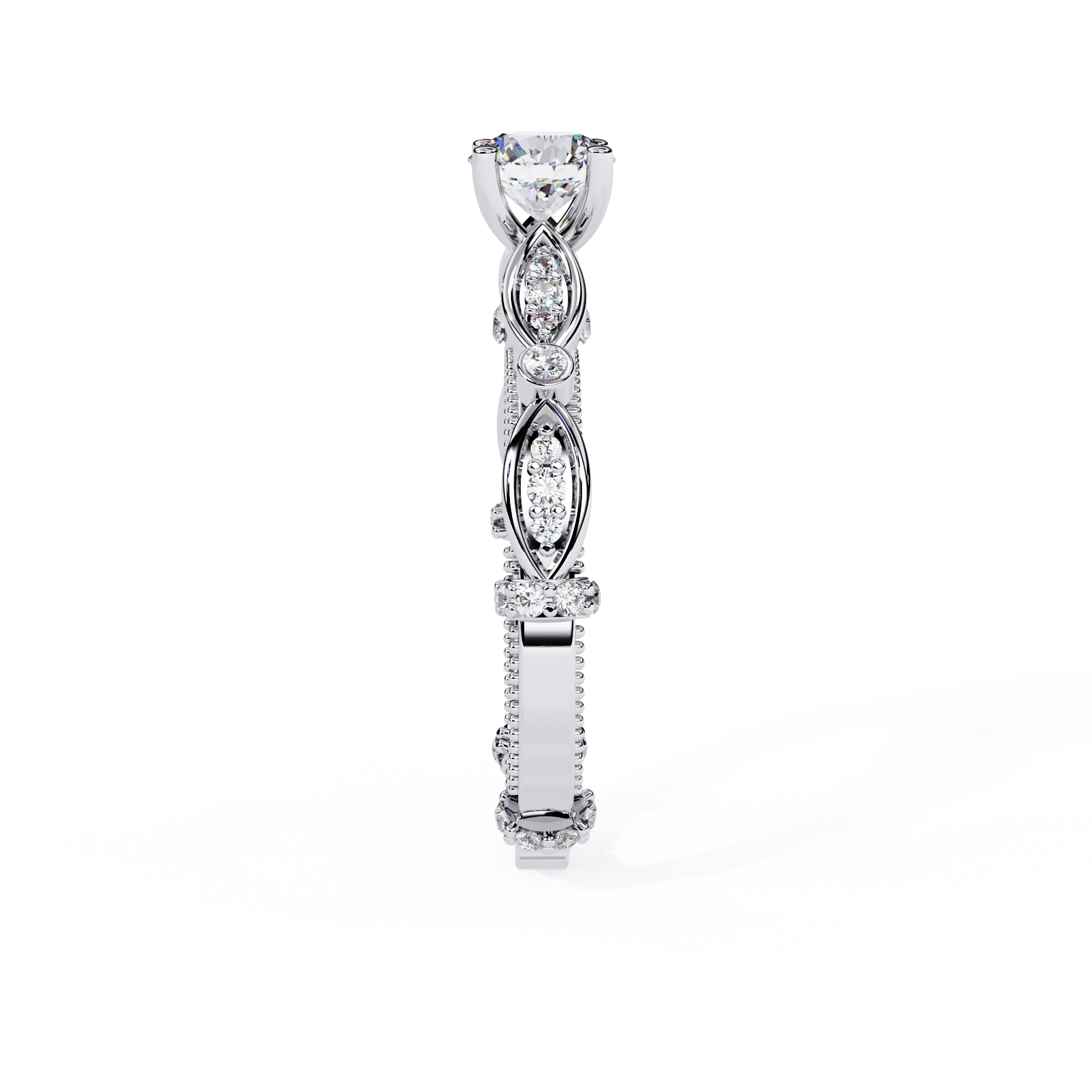 Vintage Diamond Infinity Ring