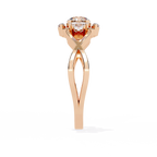 Elegant Heart Diamond Statement Ring