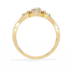 Elegant Heart Diamond Statement Ring