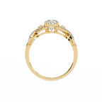 Pear Diamond Twist Statement Ring