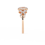 Pear Diamond Twist Statement Ring