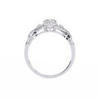 Pear Diamond Twist Statement Ring