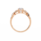 Pear Diamond Twist Statement Ring