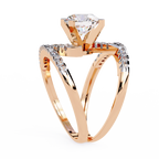 Modern Solitaire Diamond Wrap Ring