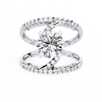 Modern Solitaire Diamond Wrap Ring