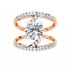 Modern Solitaire Diamond Wrap Ring