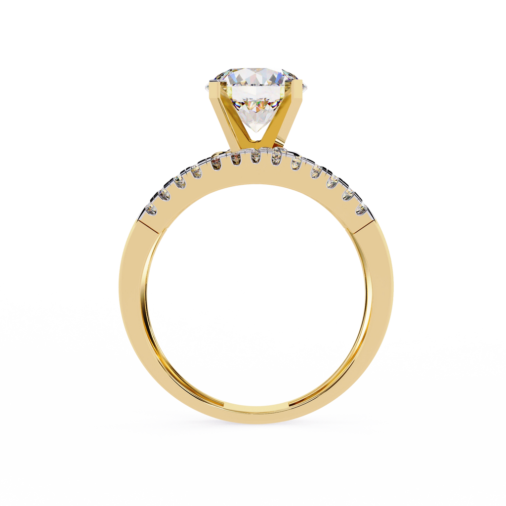 Modern Solitaire Diamond Wrap Ring