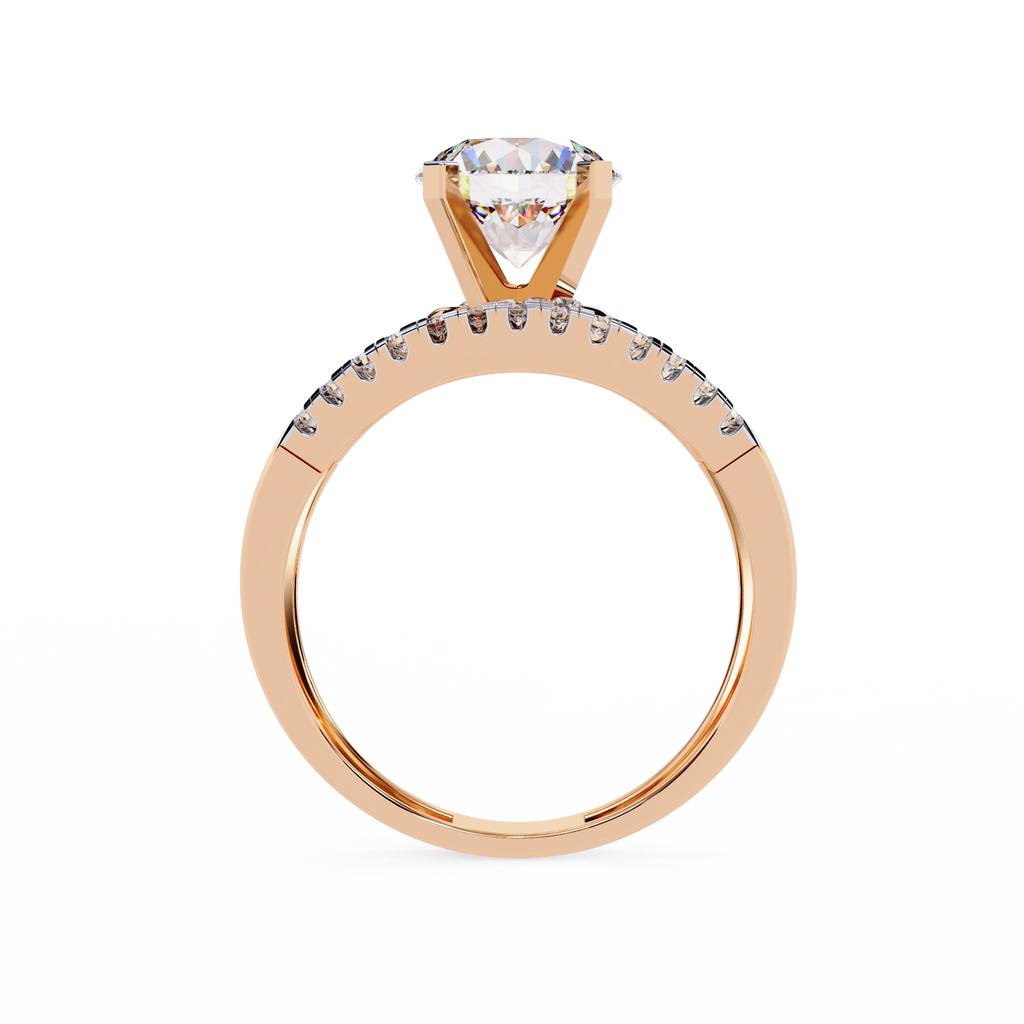 Modern Solitaire Diamond Wrap Ring