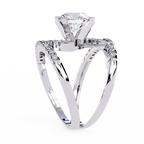 Modern Solitaire Diamond Wrap Ring