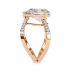 Cross Band Diamond Statement Ring