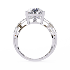 Cross Band Diamond Statement Ring
