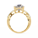 Cross Band Diamond Statement Ring