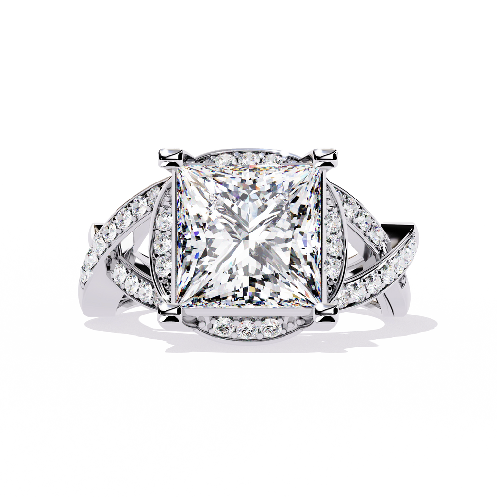 Princess Cut Diamond Statement Ring
